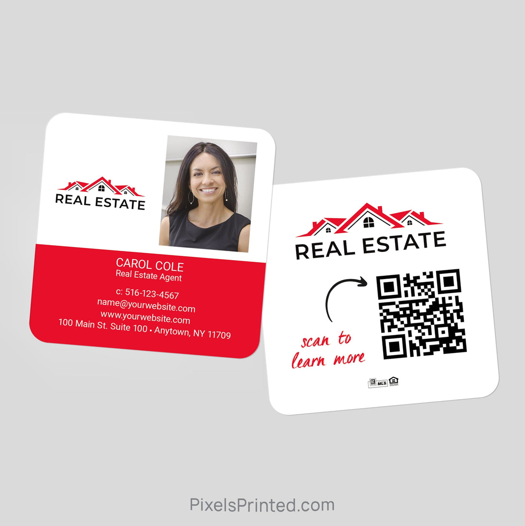 Independent real estate square business cards Business Cards PixelsPrinted 