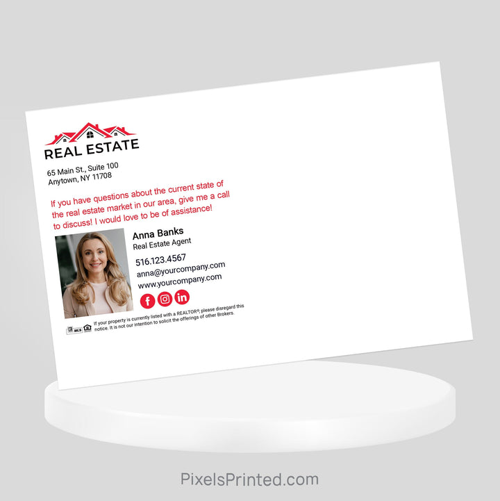 Independent real estate Thanksgiving cheat sheet postcard PixelsPrinted 