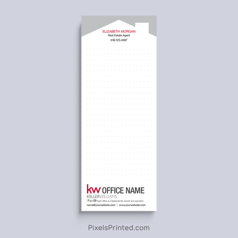 Keller Williams bullet journal realtor notepad with house design