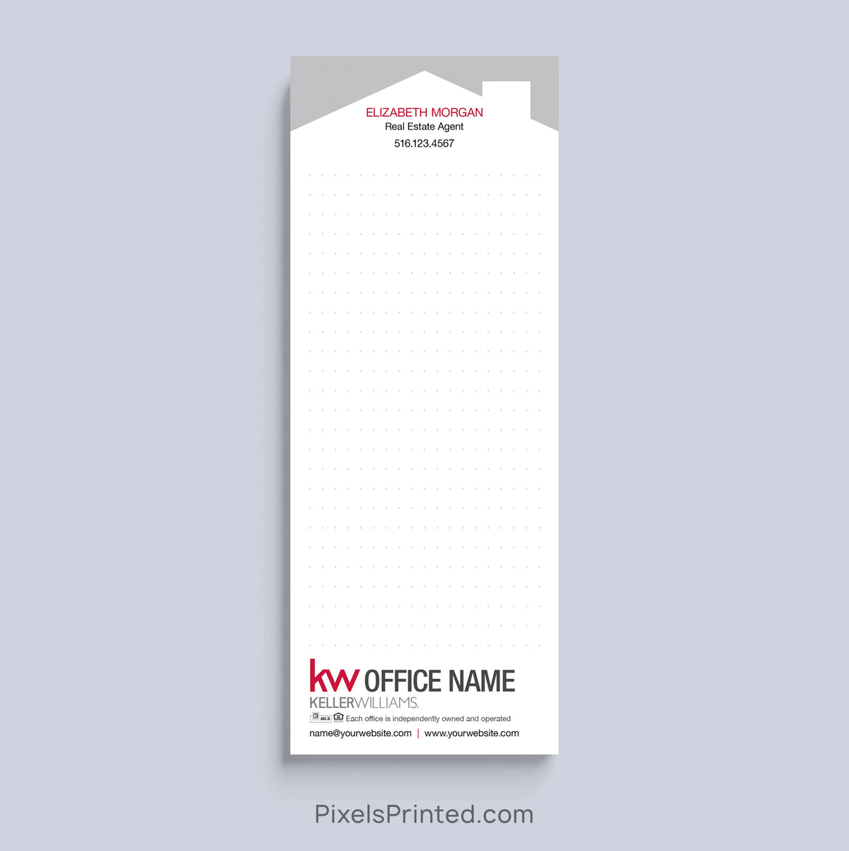 Keller Williams bullet journal realtor notepad with house design