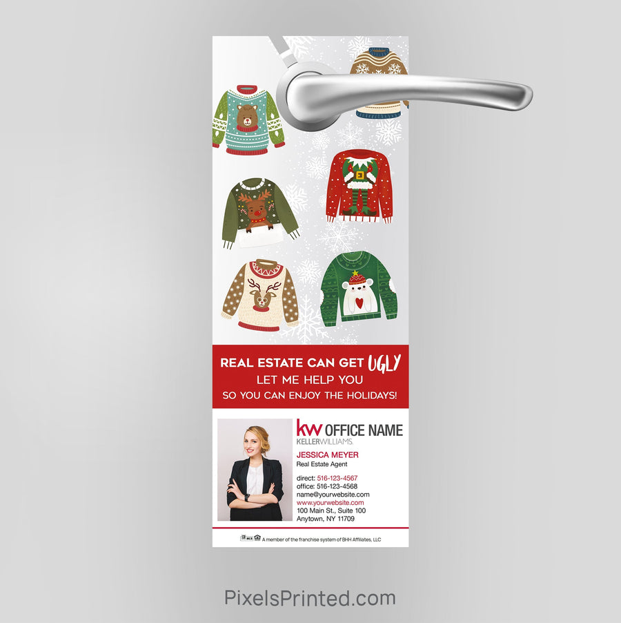 Keller Williams Christmas door hangers PixelsPrinted 