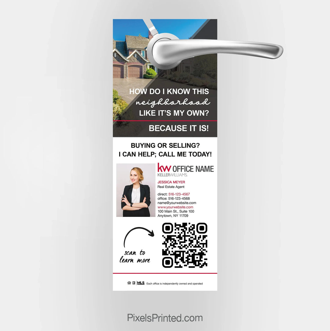 Keller Williams door hangers PixelsPrinted 