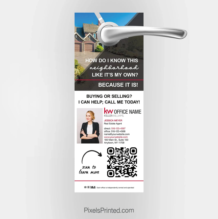 Keller Williams door hangers PixelsPrinted 