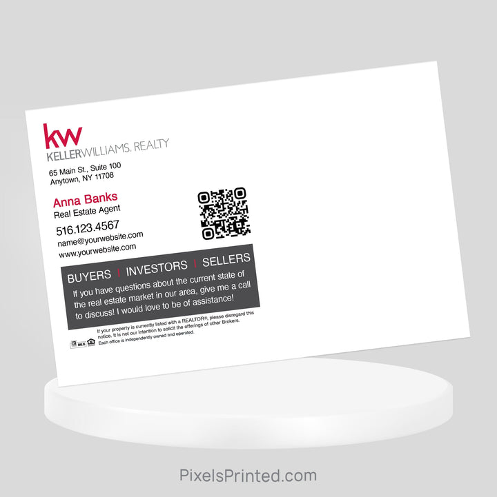 Keller Williams Fall Maintenance postcards PixelsPrinted 
