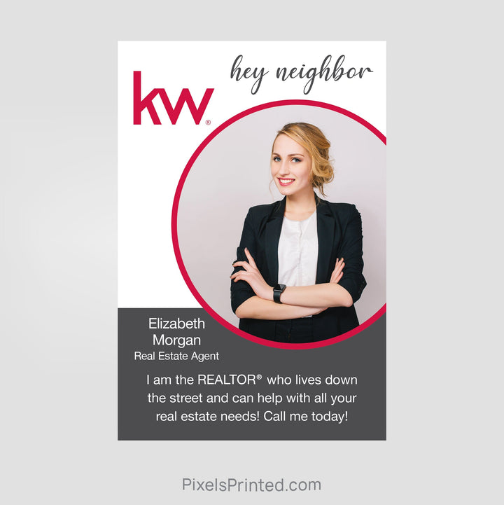 Keller Williams real estate agent announcement postcards PixelsPrinted 