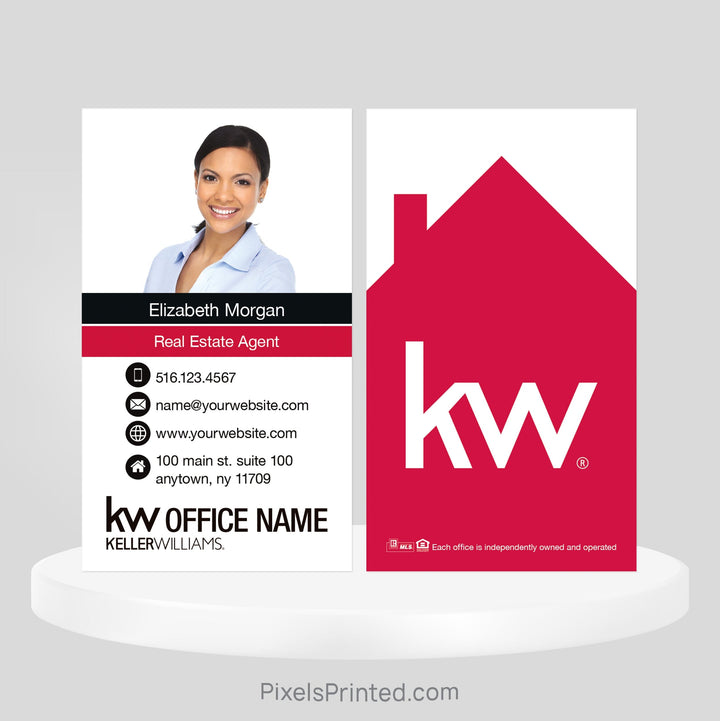 Keller Williams real estate business cards Business Cards PixelsPrinted 