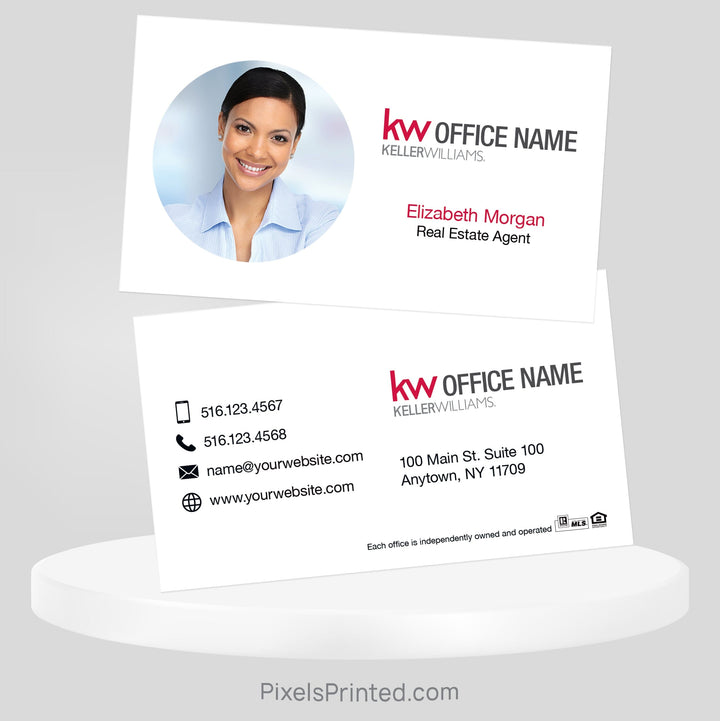 Keller Williams real estate business cards Business Cards PixelsPrinted 
