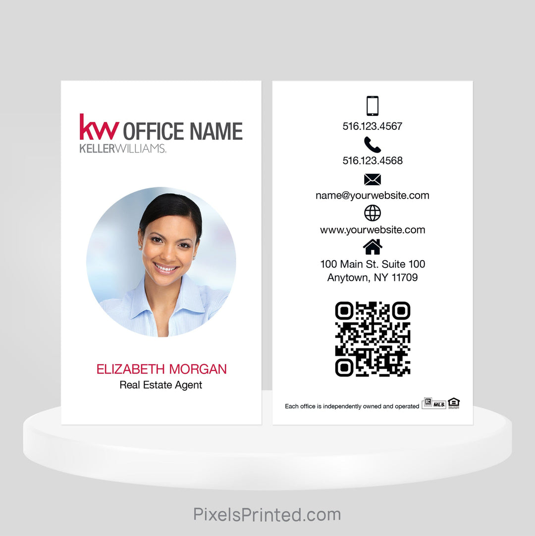 Keller Williams real estate business cards Business Cards PixelsPrinted 