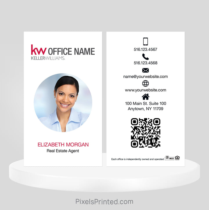 Keller Williams real estate business cards Business Cards PixelsPrinted 