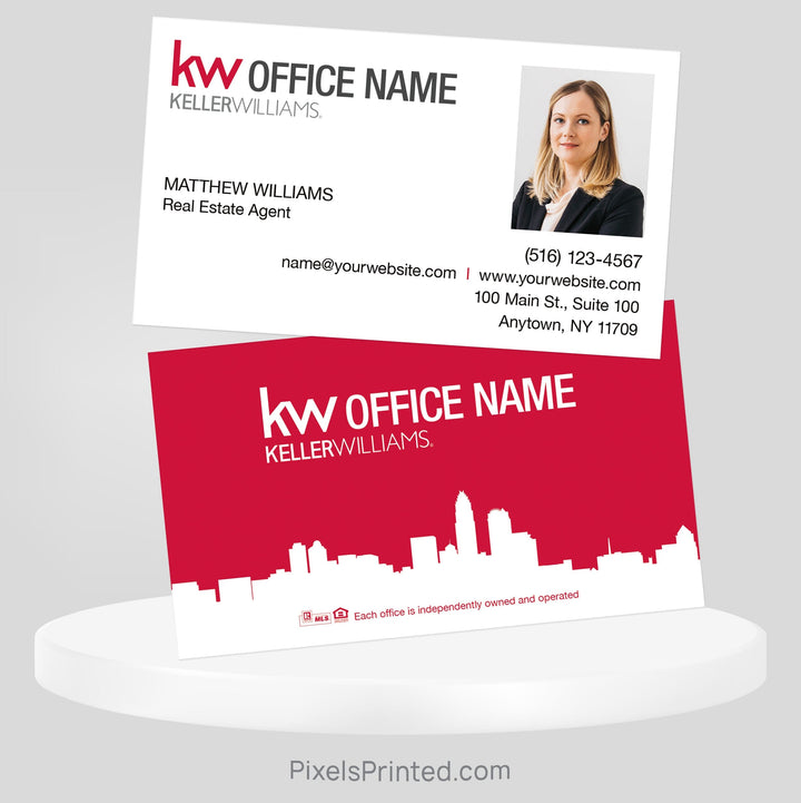 Keller Williams real estate business cards Business Cards PixelsPrinted 