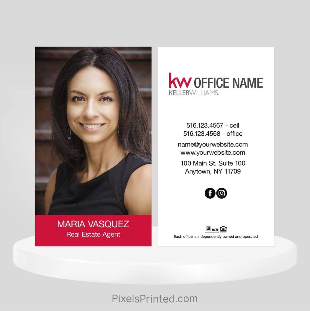 Keller Williams real estate business cards Business Cards PixelsPrinted 