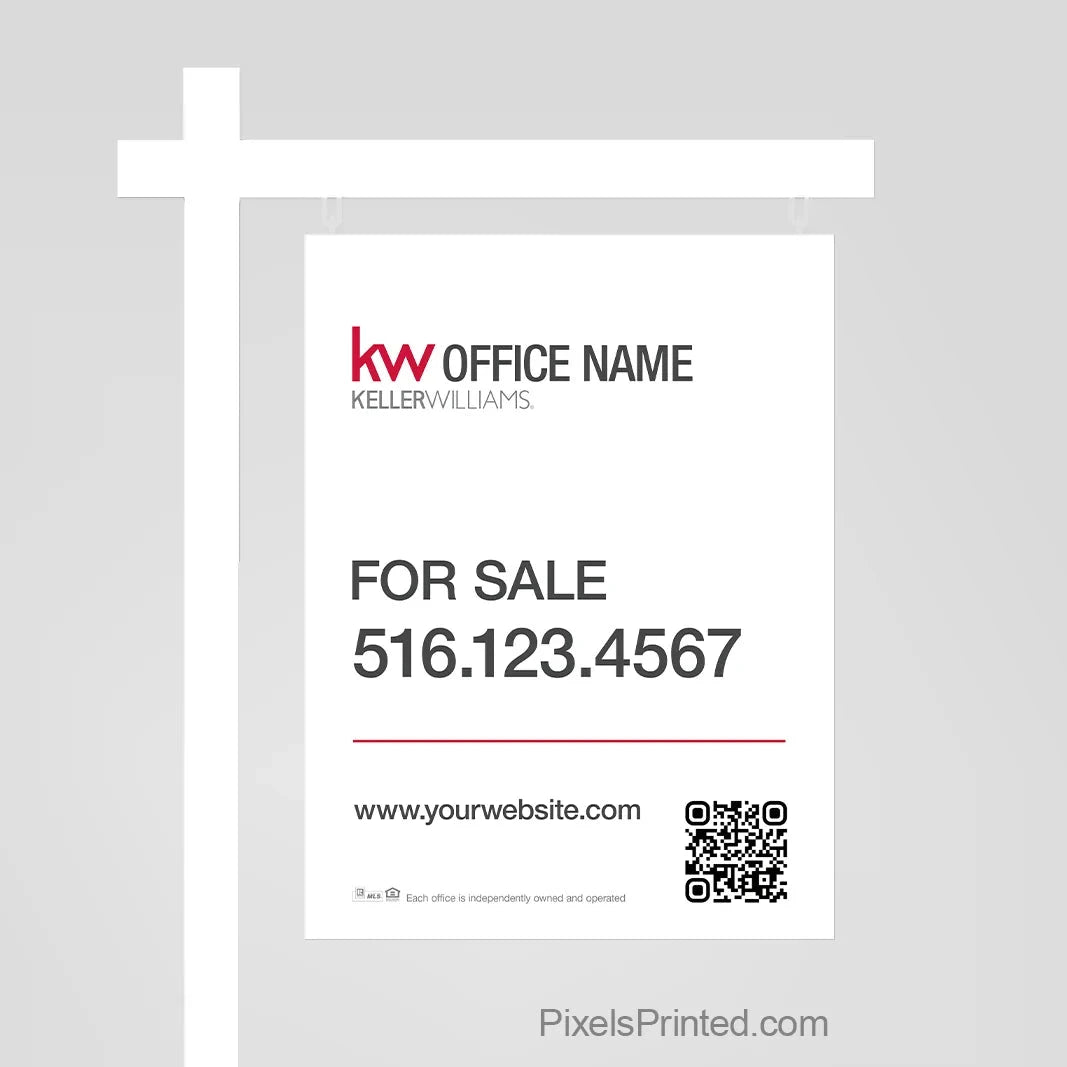 Keller Williams real estate for sale sign panels sign panels PixelsPrinted 