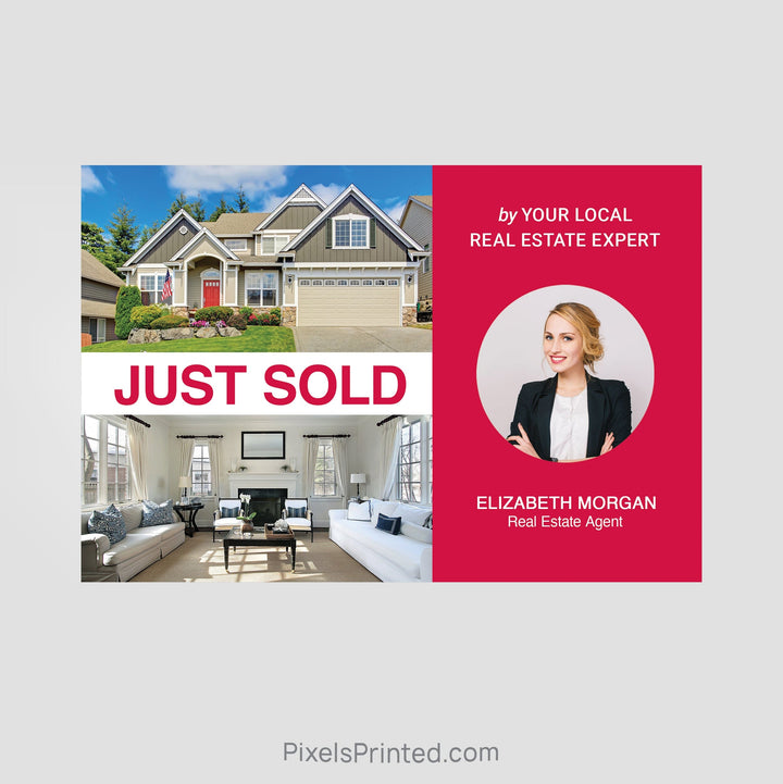 Keller Williams real estate just sold postcards PixelsPrinted 