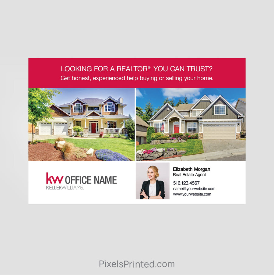 Keller Williams real estate new agent mailers PixelsPrinted 