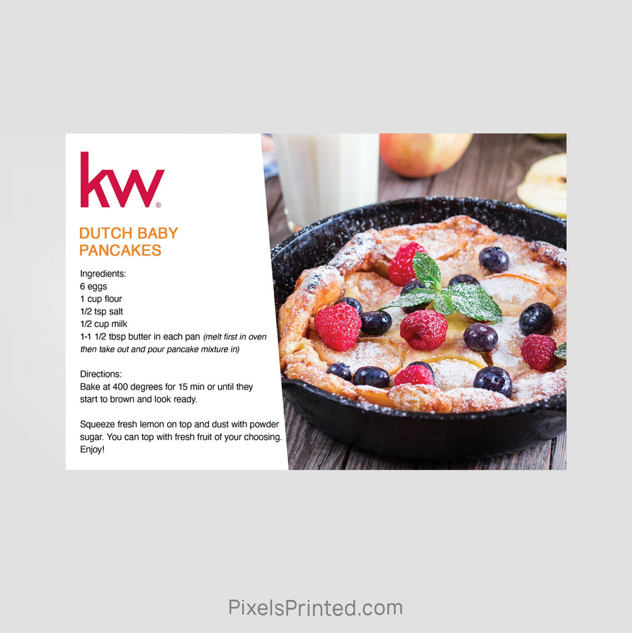 Keller Williams real estate recipe postcards PixelsPrinted 