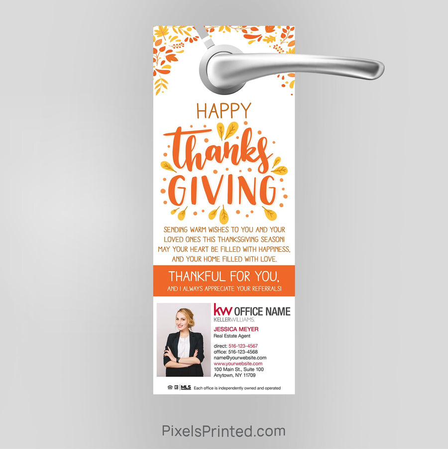 Keller Williams Thanksgiving door hangers PixelsPrinted 