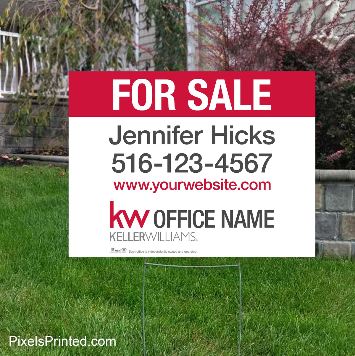 Keller Williams yard signs yard signs PixelsPrinted 