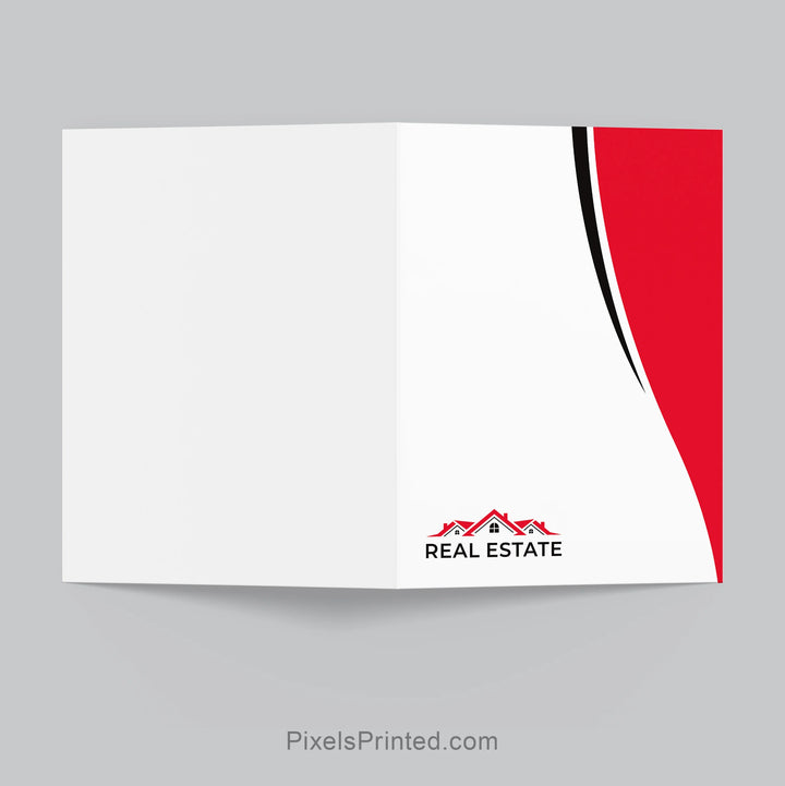 Real estate presentation folder for independent agents and brokers