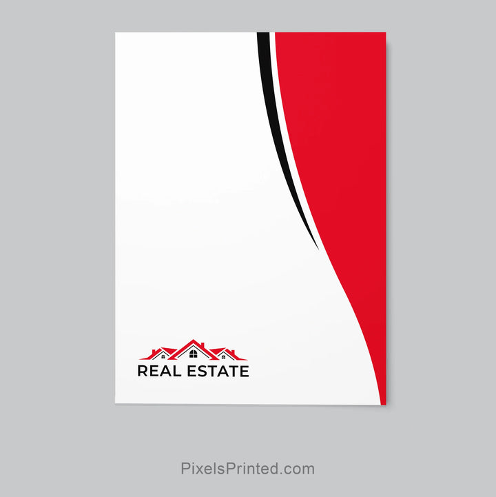 Real estate presentation folder for independent agents and brokers