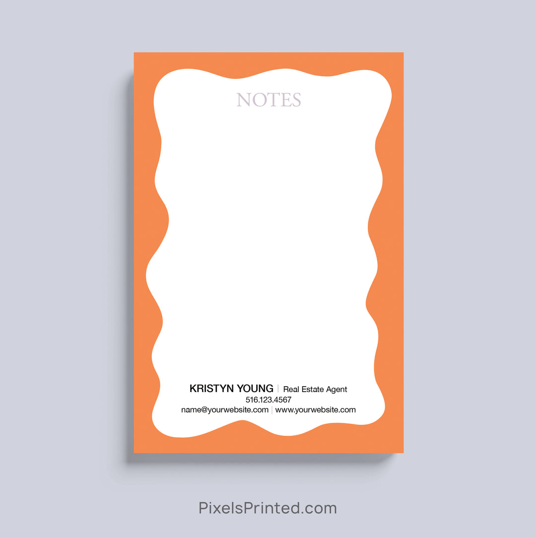 Personalized REALTOR® notes notepad with custom branding