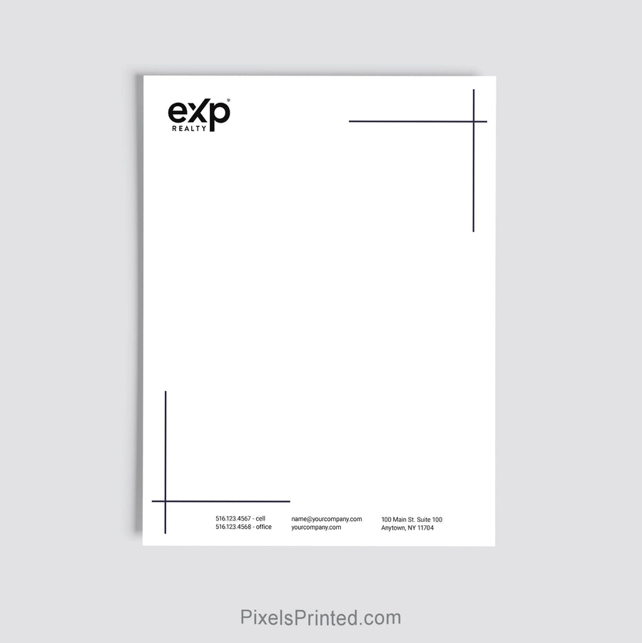eXp Realty agent letterhead personalized for a real estate brokerage