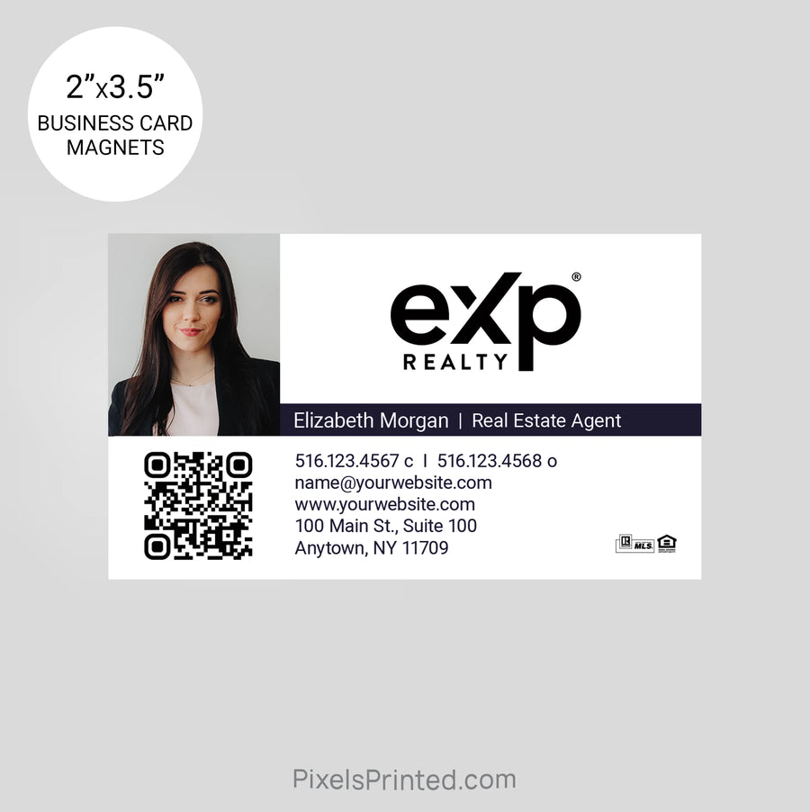 promotional business card magnets for realtors with EXP realty
