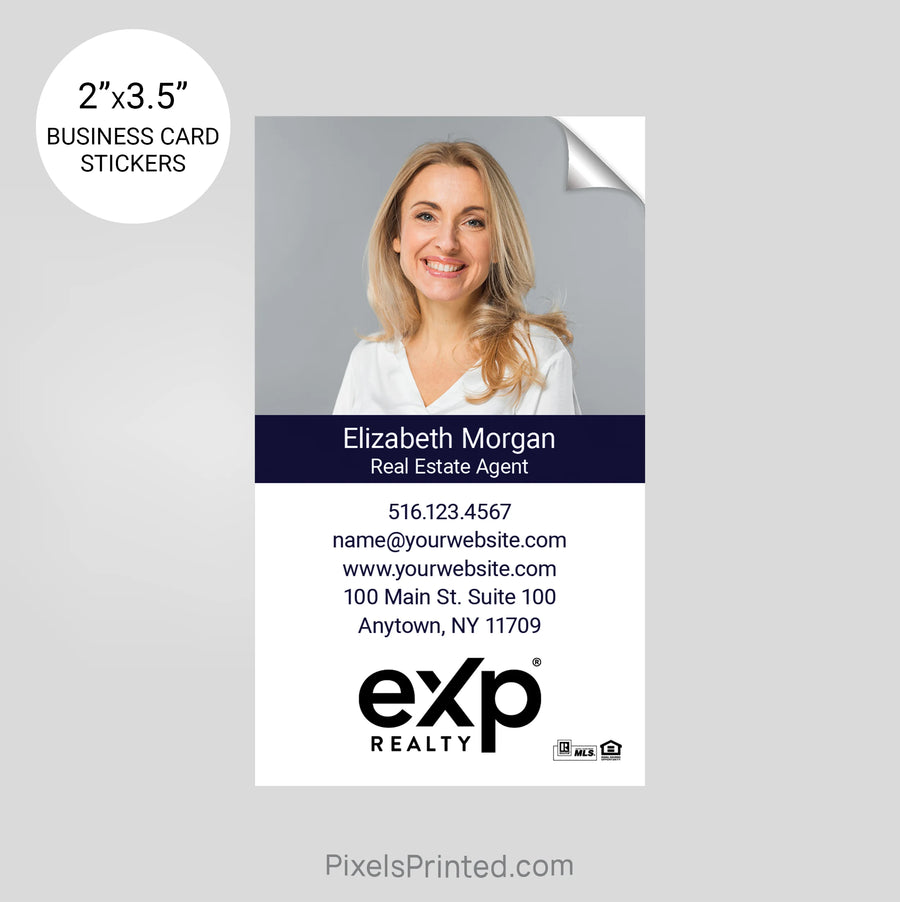 professional business card stickers for realtors