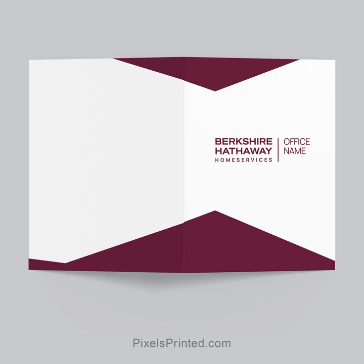 Berkshire Hathaway realtor presentation folder for client meetings