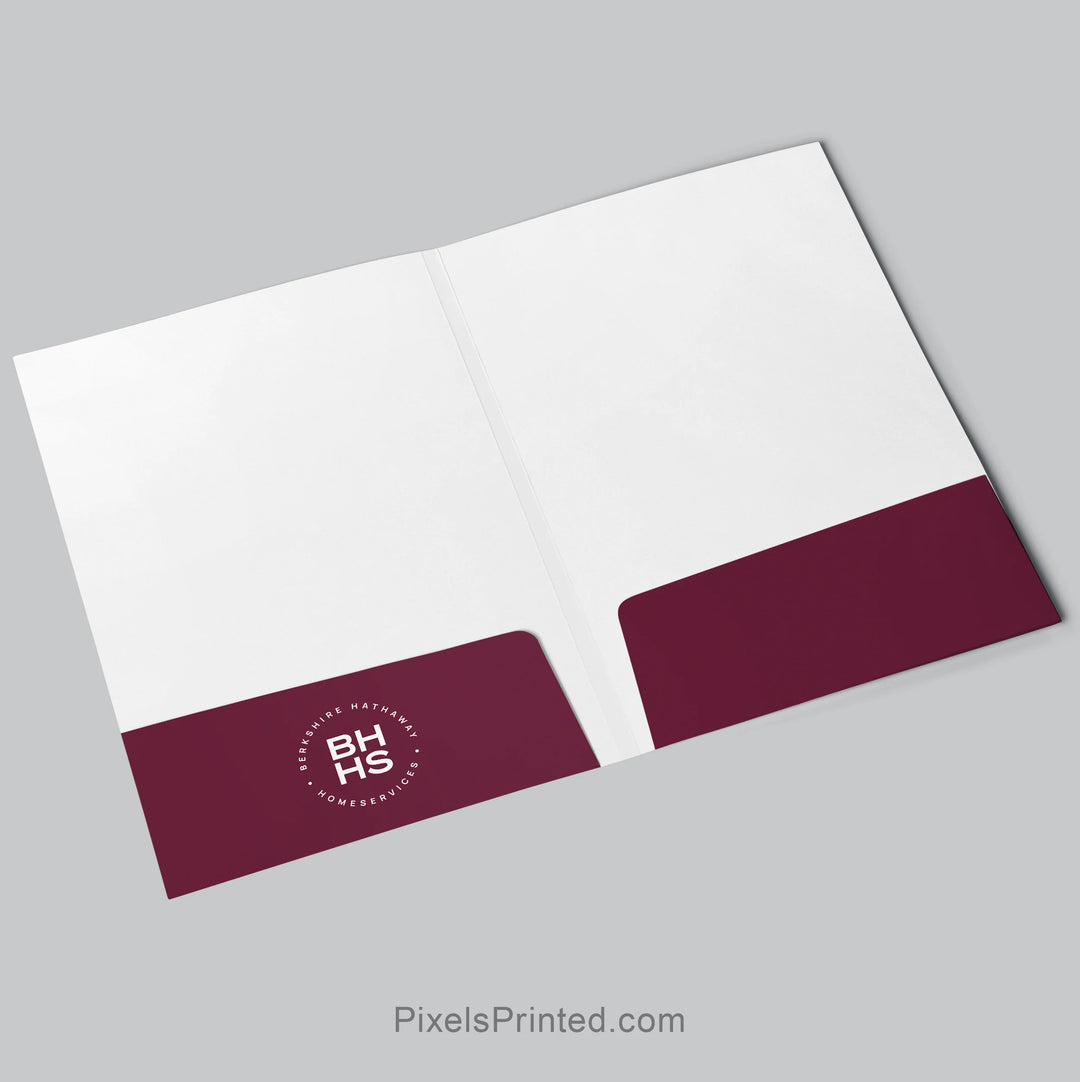 professional Berkshire Hathaway HomeServices real estate presentation folder