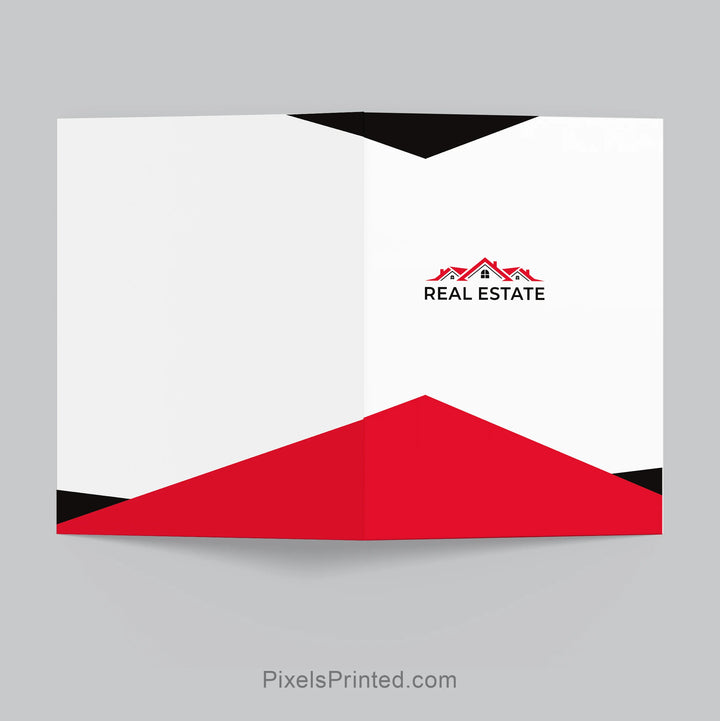 Independent real estate agent marketing presentation folder