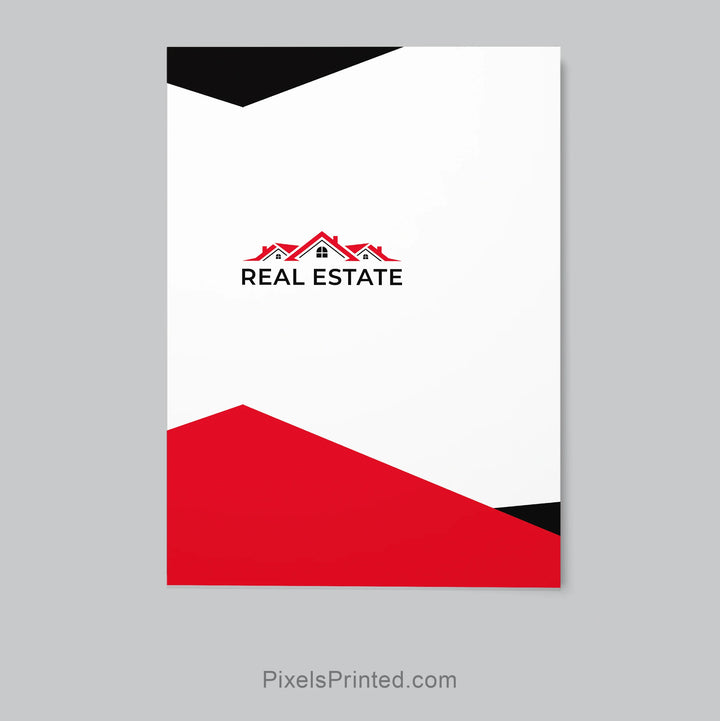 Listing presentation folder for independent real estate agents