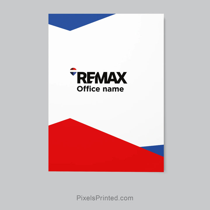 RE/MAX real estate agent marketing presentation folder