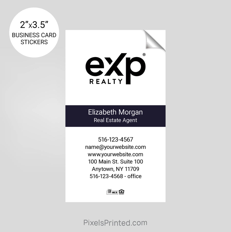 custom real estate business card stickers