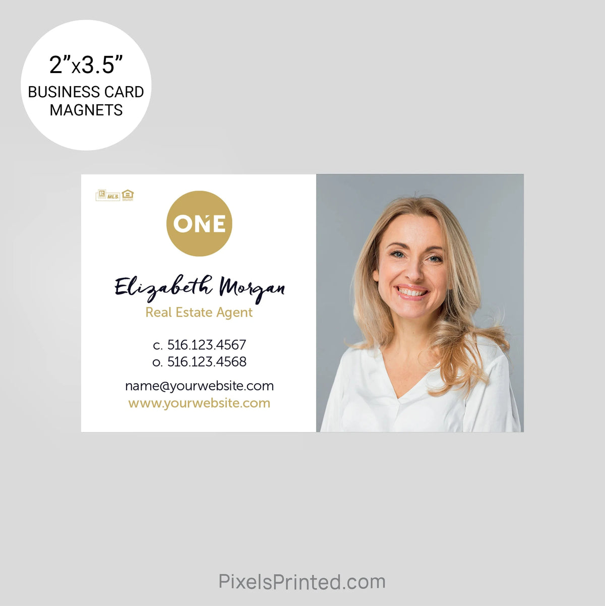 Realty ONE Group business card magnets PixelsPrinted 