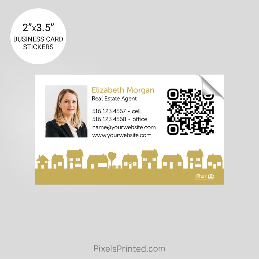 Realty One Group business card stickers sticker PixelsPrinted 
