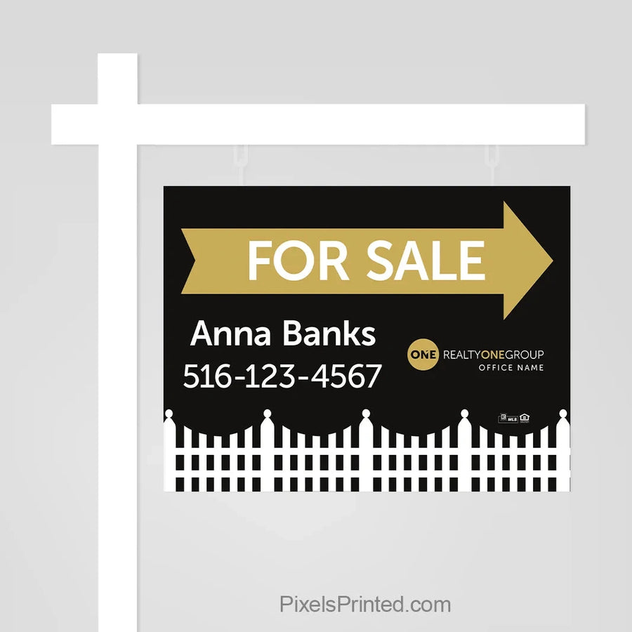 Realty ONE Group for sale arrow sign sign panels PixelsPrinted 