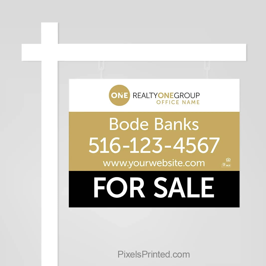 Realty ONE Group for sale sign panels sign panels PixelsPrinted 