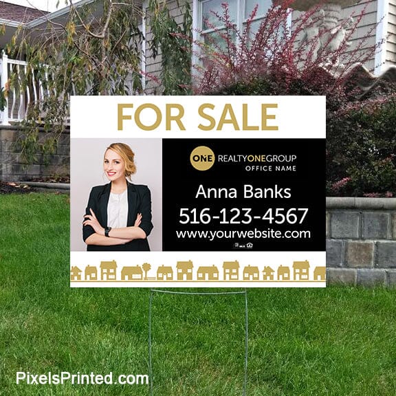 Realty ONE Group for sale yard signs yard signs PixelsPrinted 