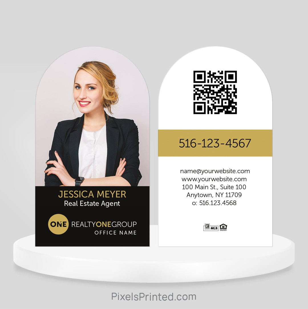Realty ONE Group half circle business cards Business Cards PixelsPrinted 