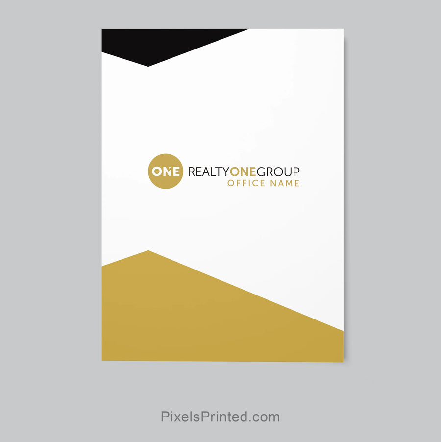 Realty ONE Group glossy 9 x 12 listing presentation folder