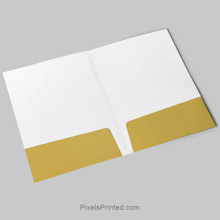 custom two pocket Realty ONE Group glossy 9 x 12 listing presentation folder