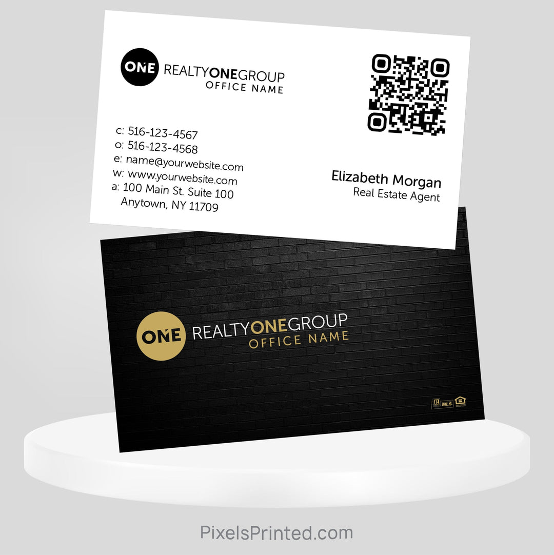 Realty ONE Group real estate business cards Business Cards PixelsPrinted 