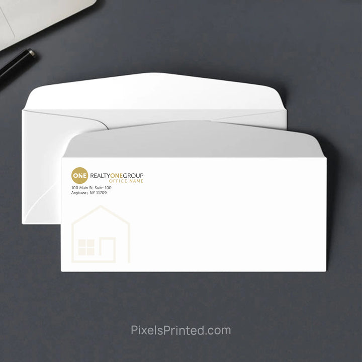 Personalized Realty ONE Group real estate office envelope