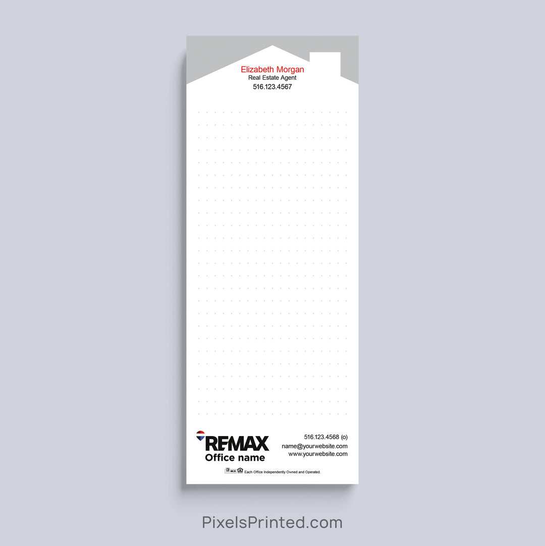 Personalized RE/MAX bullet journal realtor notepad with house design