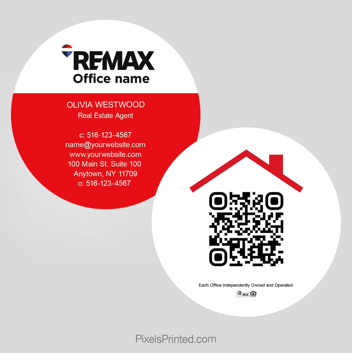REMAX circle business cards Business Cards PixelsPrinted 