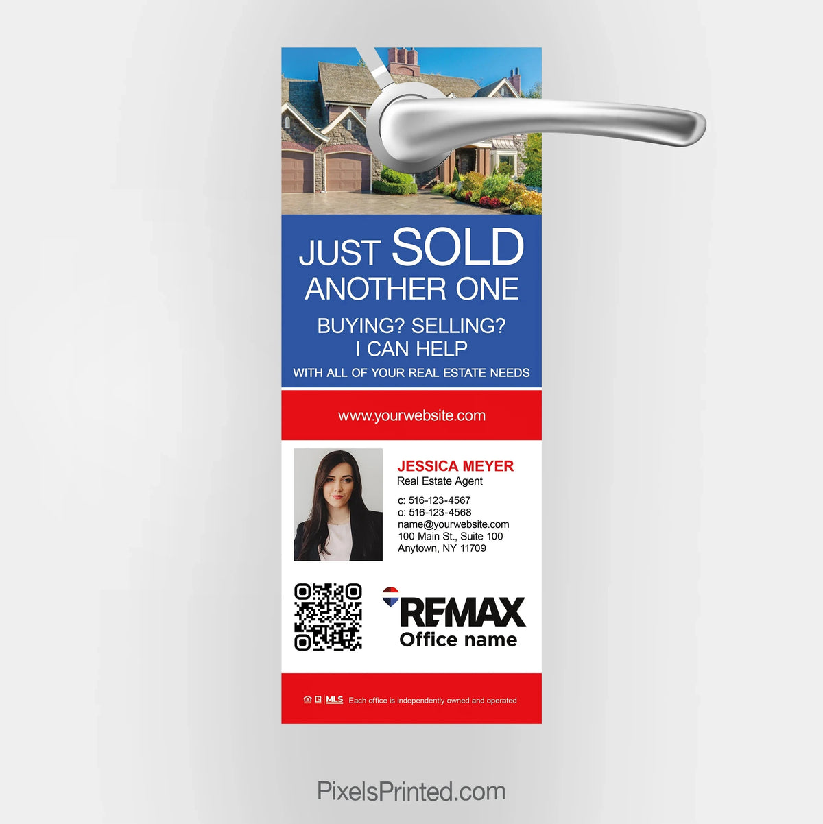 REMAX real estate door hangers PixelsPrinted 