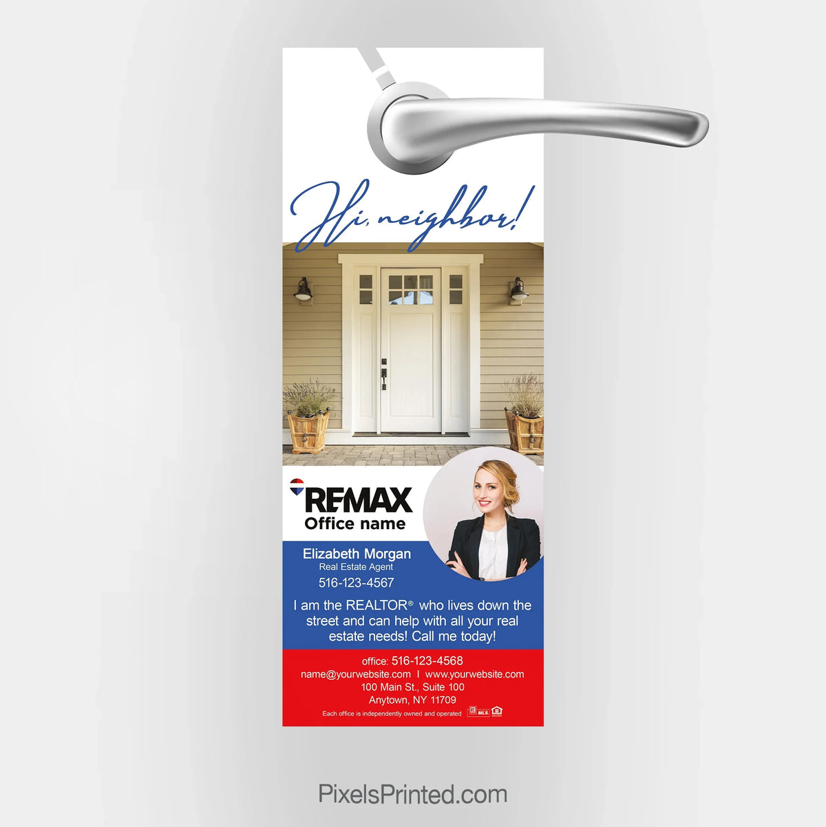 REMAX real estate door hangers PixelsPrinted 