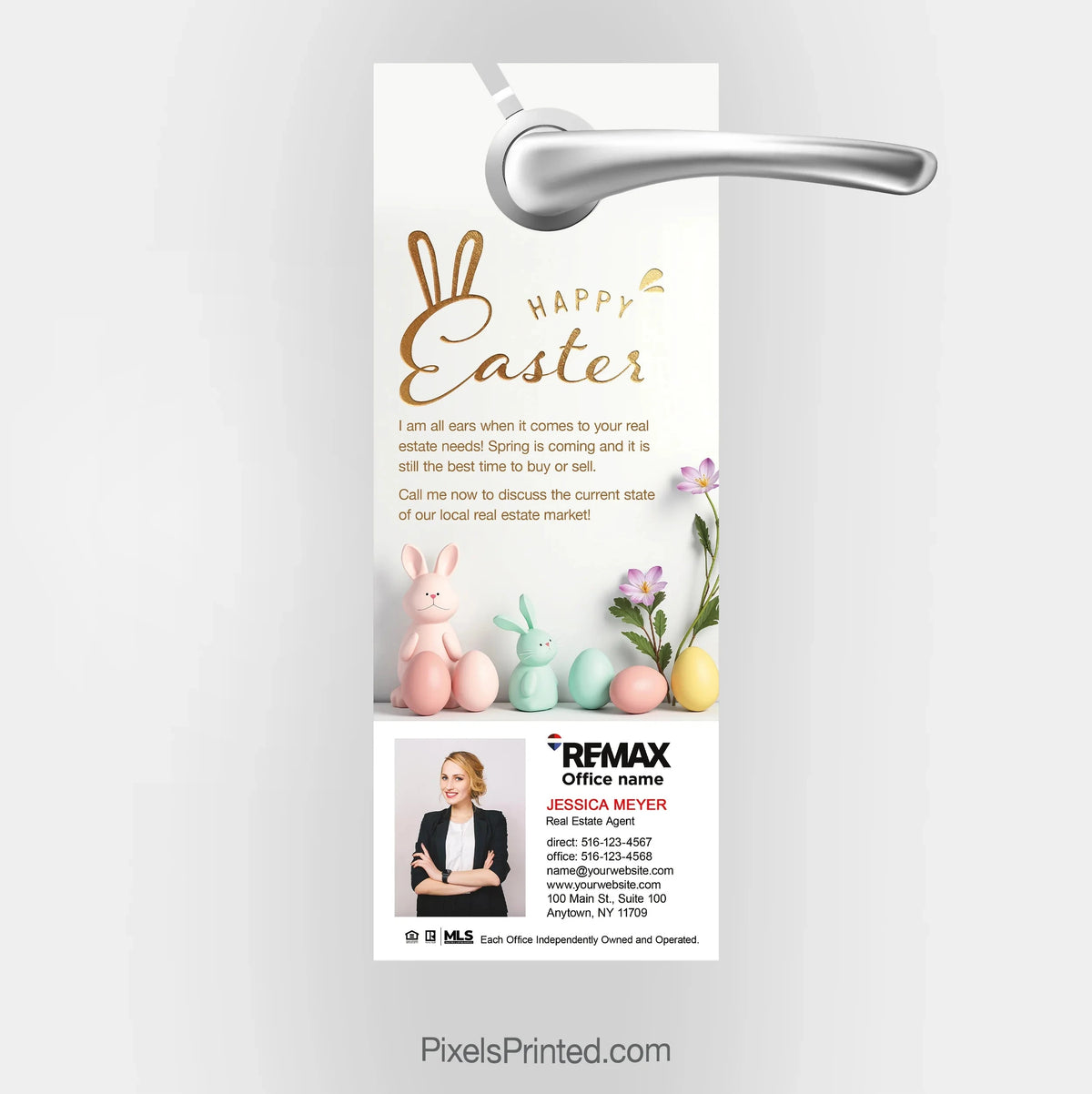 REMAX real estate Easter door hangers PixelsPrinted 
