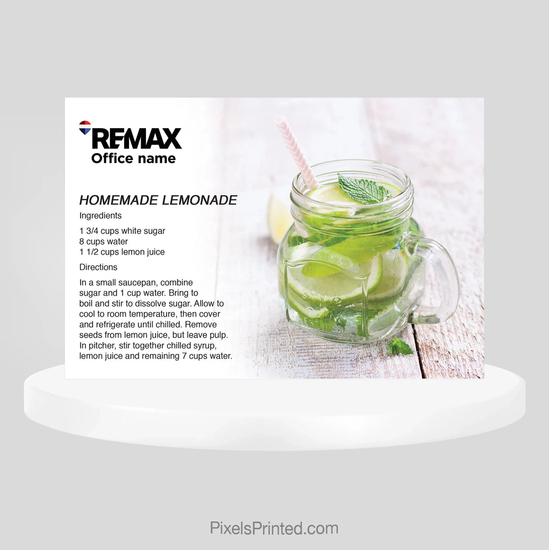 REMAX real estate recipe postcards PixelsPrinted 