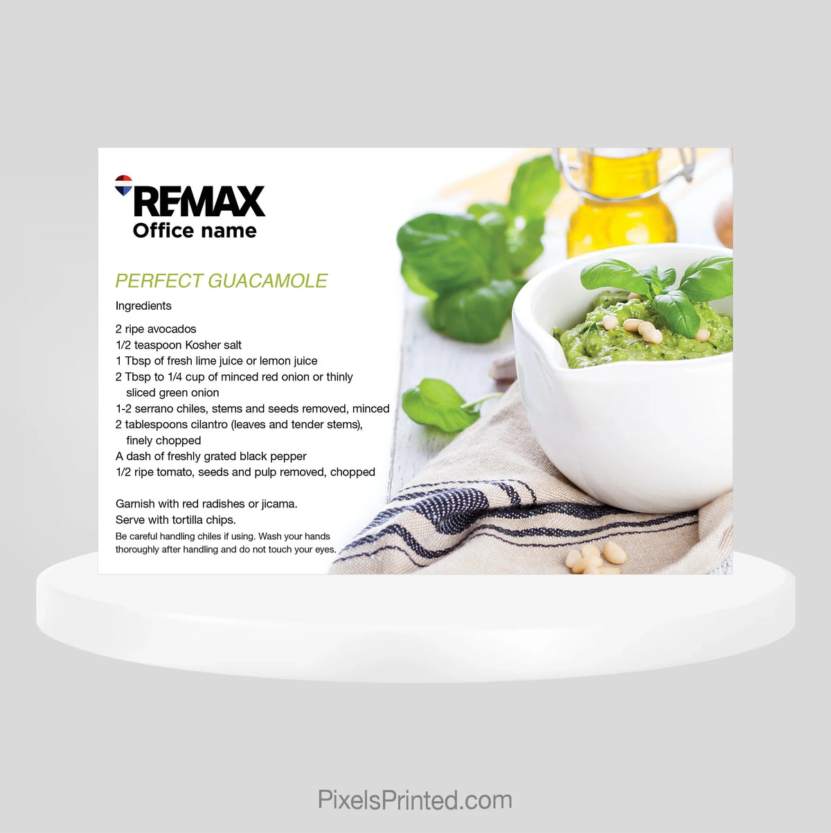 REMAX real estate recipe postcards PixelsPrinted 